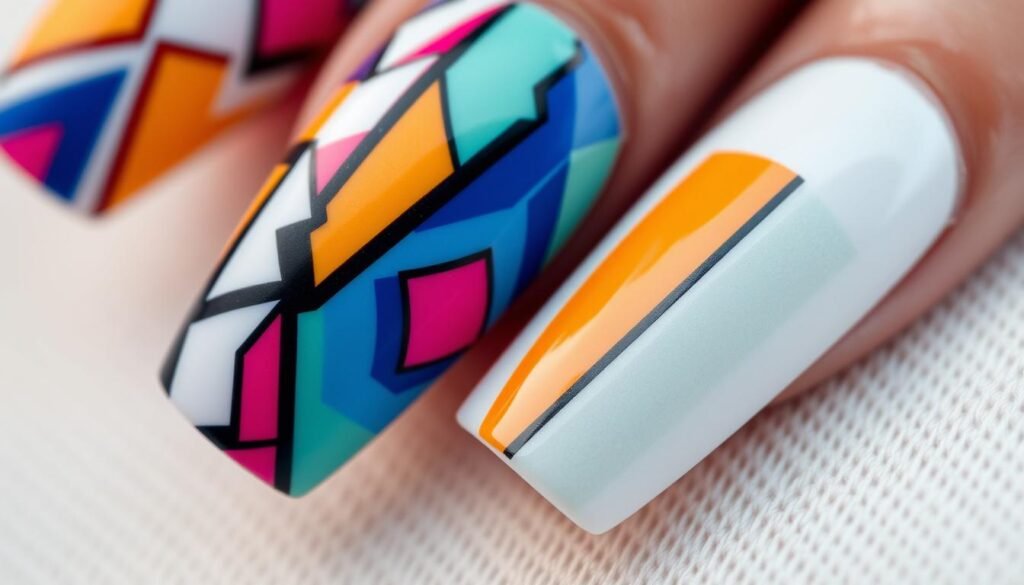 Creative nail art ideas showcasing bold designs and minimalistic nail art.