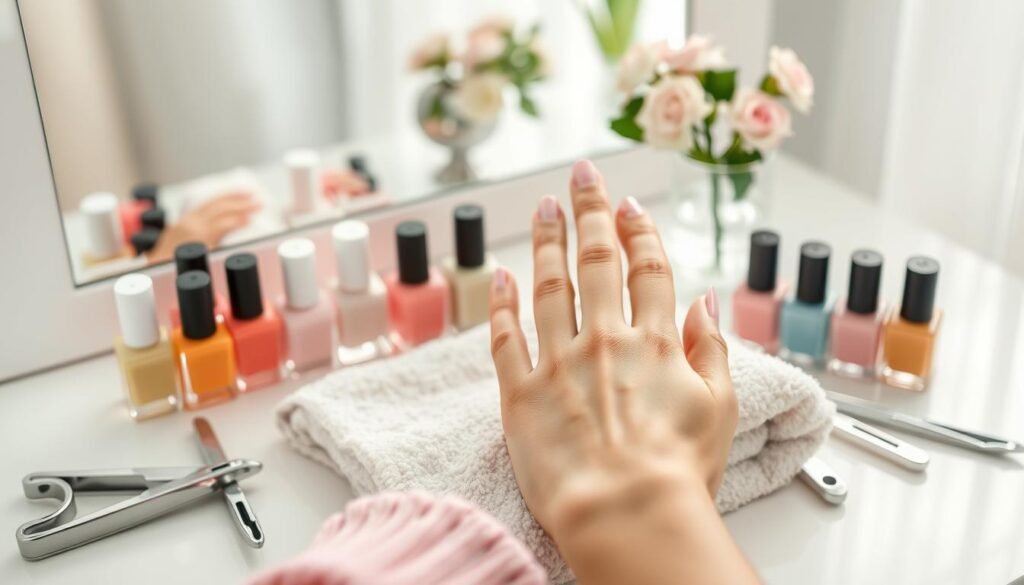 at-home manicure