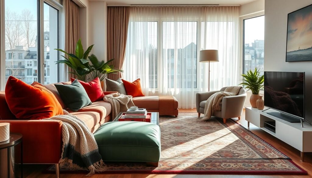 apartment decor textiles
