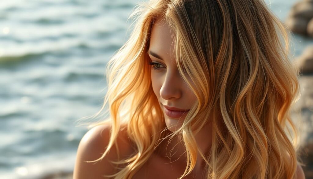 beachy waves for medium length hair