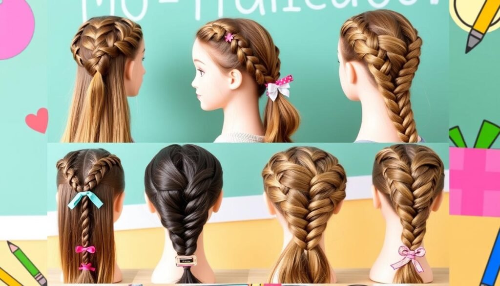 braided hairstyles for school days