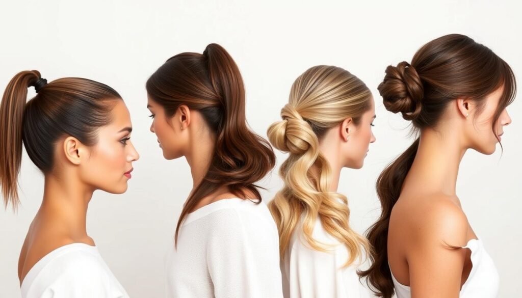 minimalistic hair looks