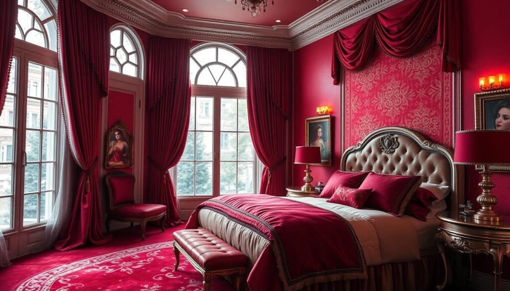 red bedroom inspiration