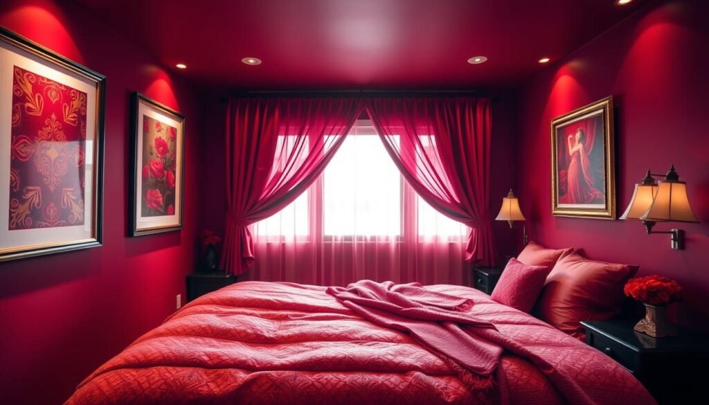 red bedroom inspiration