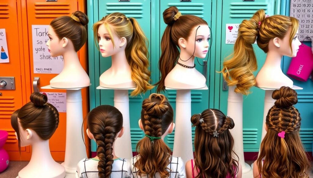 stylish school hairstyles